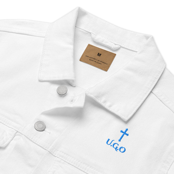 Veste denim Blanc U.G.O – Image 4